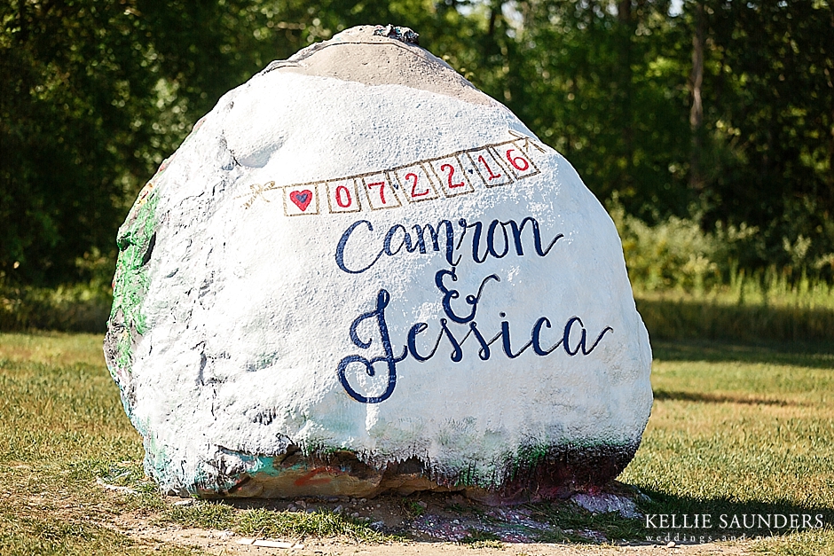 Romeo Rock Decorated for a Wedding